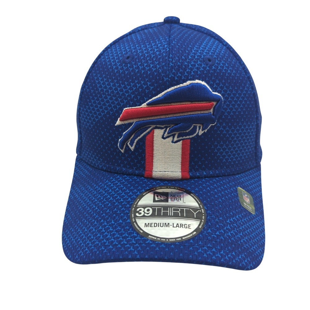New Era Buffalo Bills 39THIRTY Sideline Hat Blue Hex Tech M/L